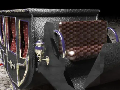 Luxury Horse Carriage 3D model