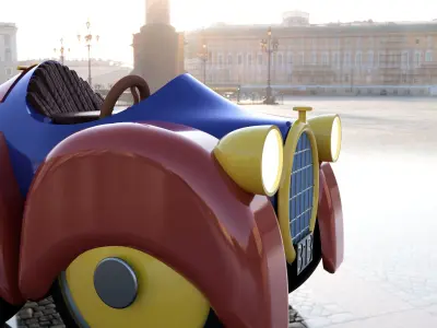 313 Donald Duck car 3D print model