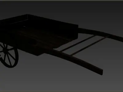 Medieval Cart  Low-poly 3D model from CGTrader