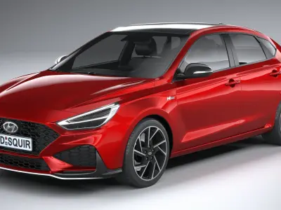 Hyundai i30 Fastback N-line 2020 3D model