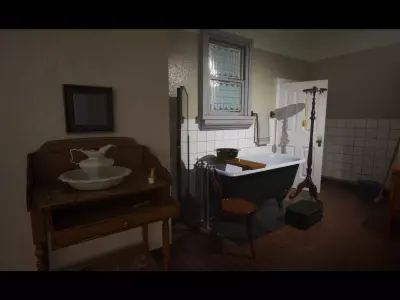 Victorian Bathroom Pack For Unreal Engine Low-poly 3D model
