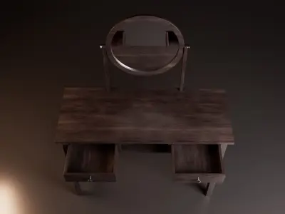 Dressing Table Free low-poly 3D model