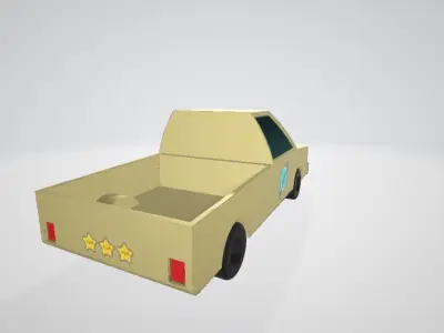 Truck 3d Low-poly 3D model