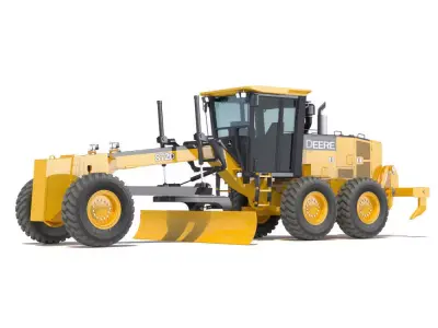 Motor Grader Deere 872D 3D model