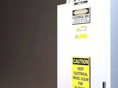 Electrical Panel Freestanding or Surface mount 3D model