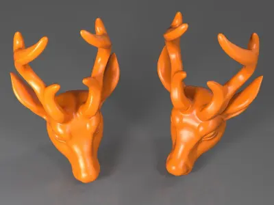 Deer Head02 3D print model