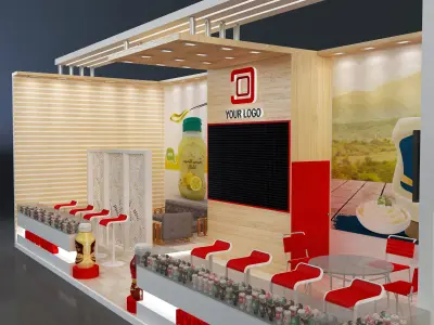  Booth Exhibition Stand a638e 3D model