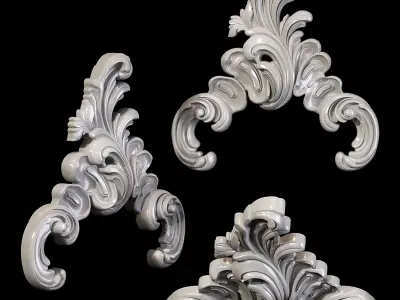 Classic carved 092 3D model