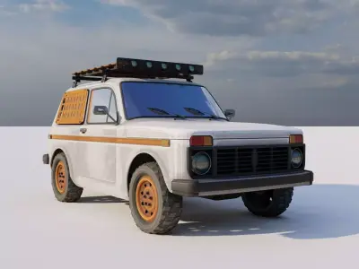 Lada NIVA Low-poly 3D model