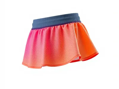 Sporty Mesh Skirt Model Pack Low-poly 3D model
