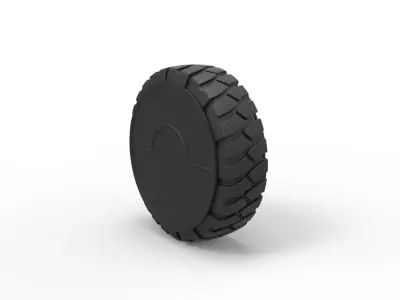 Offroad wheel 4 3D print model