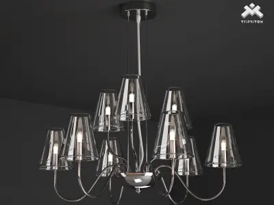 Silba Chandelier 9L 3D model
