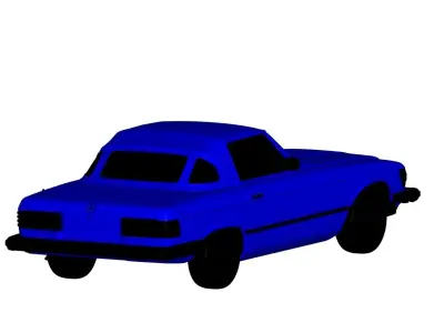 Mercedes benz SL 1975 3D model