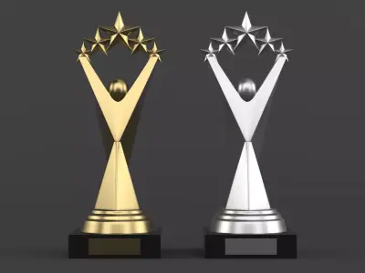Trophy Cups 3D model