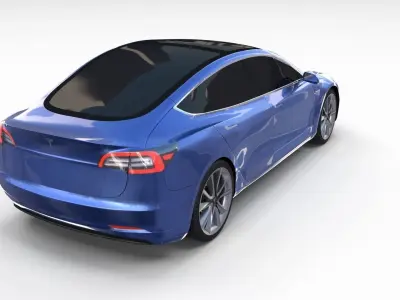 Tesla Model 3 s car 3D model