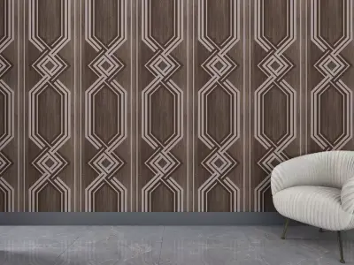 3d wall panel Low-poly 3D model 16