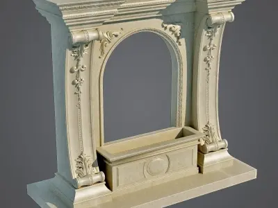 Arched doorway Arch in classic style 3D model 3D model