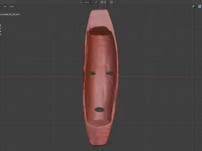 African Mask 06  3D print model