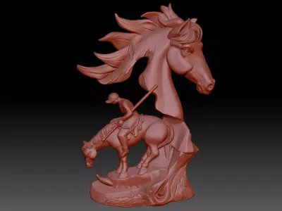Horse 3D print model