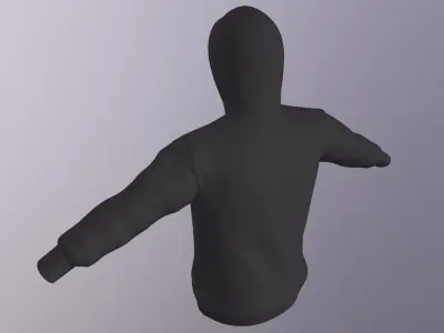 NIKE SPORT HOODIE PBR Low-poly 3D model