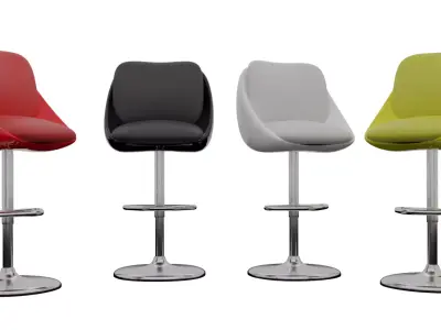 Bar Stool  Low-poly 3D model purchase