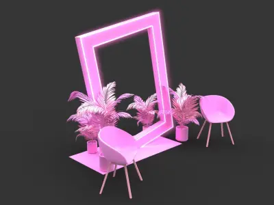 Empty Frame Back - Photocall 1 3D model