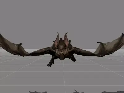 bats v1 Low-poly 3D model