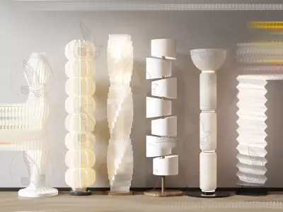 Modern chandelier combination 3D model download 3D model Free low-poly 3D model