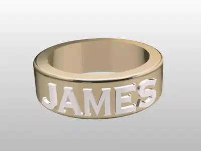 JAMES MEN RING  3D print model