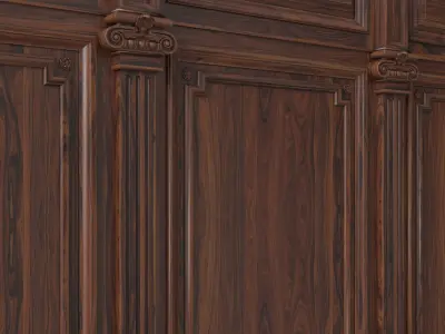 Wooden panel 03 07 3D model