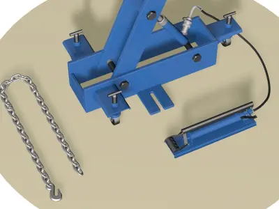 Straightening bench 3D model