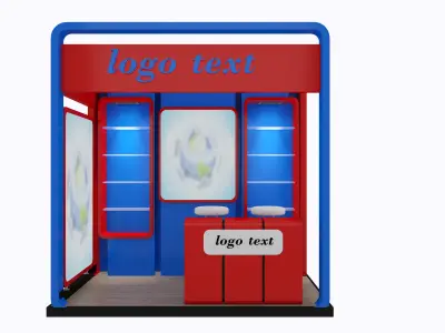 Booth Exhibition Stand a3 3D model