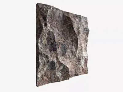163-RockPanel rock on wall 3D model