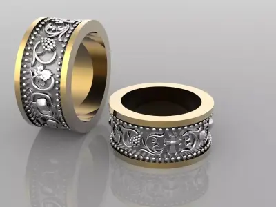 Marrige rings 3D print model