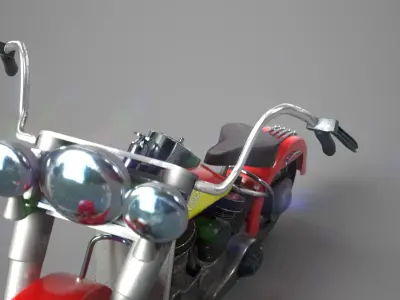 Harley-Davidson Bike vintage 3D model