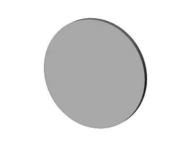 Faceted ornament floral rosette  carving molding relief onlay 3D print model