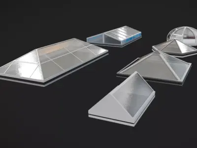 Skylights Low-poly 3D model