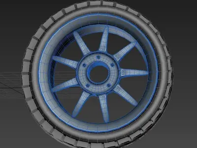 Car Wheel 3D model by brianm87