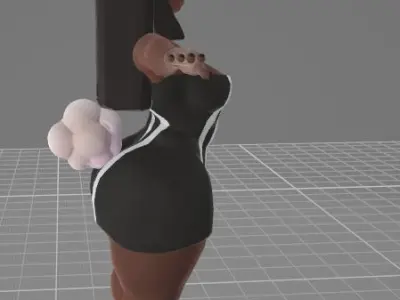 Tiffany Bunny Low-poly 3D model