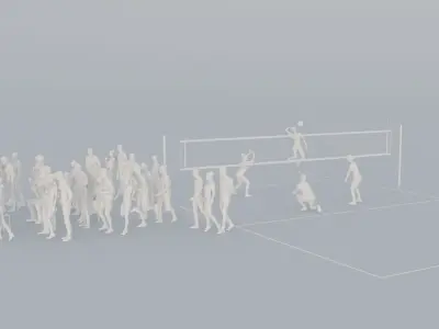 05 SPORT SUMMER CASU1 CAFE1 SITTING PEOPLE SCANS MAN WOMAN 3D print model