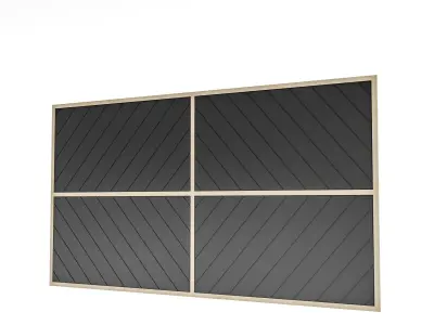 modern ceiling and wall decor Low-poly 3D model