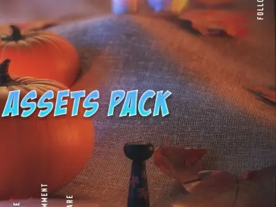 Halloween Decoration Pack Low-poly 3D model