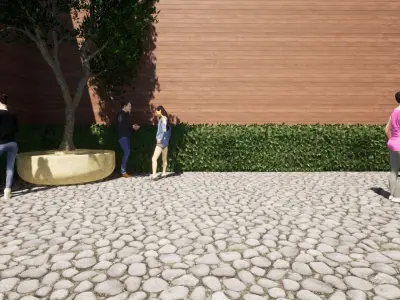 Large Bench Planter Free 3D print model