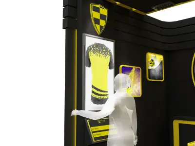 Booth Exhibition Stand a617b 3D model
