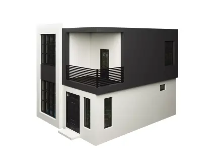Modern House 3d model Free 3D model