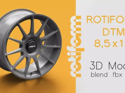 Rotiform DTM Rim 3D Model 3D model