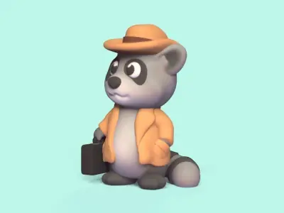 Raccoon Coat 3D print model