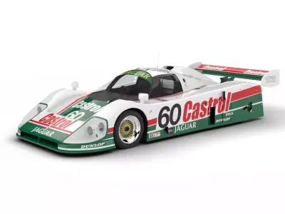Jaguar XJR-9 Castrol Racing 1988 3d model 3D model
