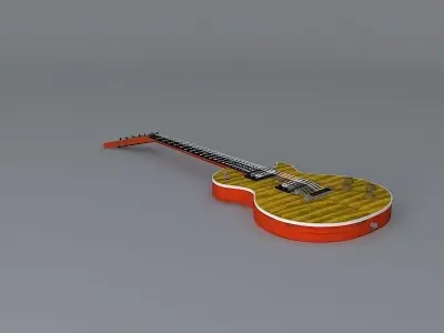 Gibson Jackson style guitar Free 3D model