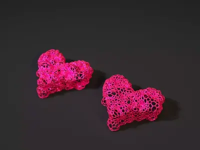 Heart decoration 3D print model